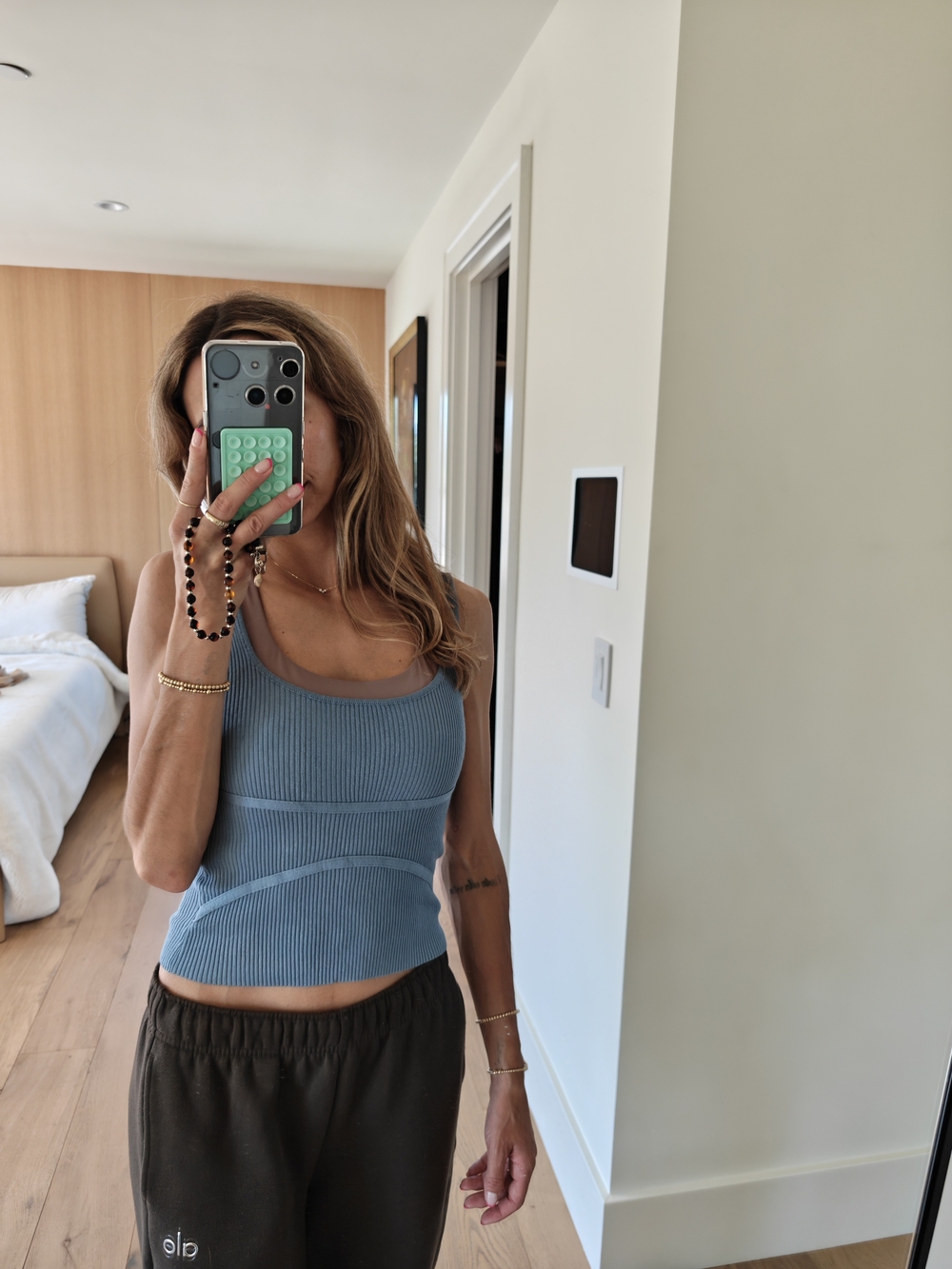 Ribbed Scoop Neck Tank Top